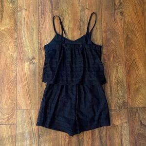 Gorgeous Sexy Black Lacey Looking Romper